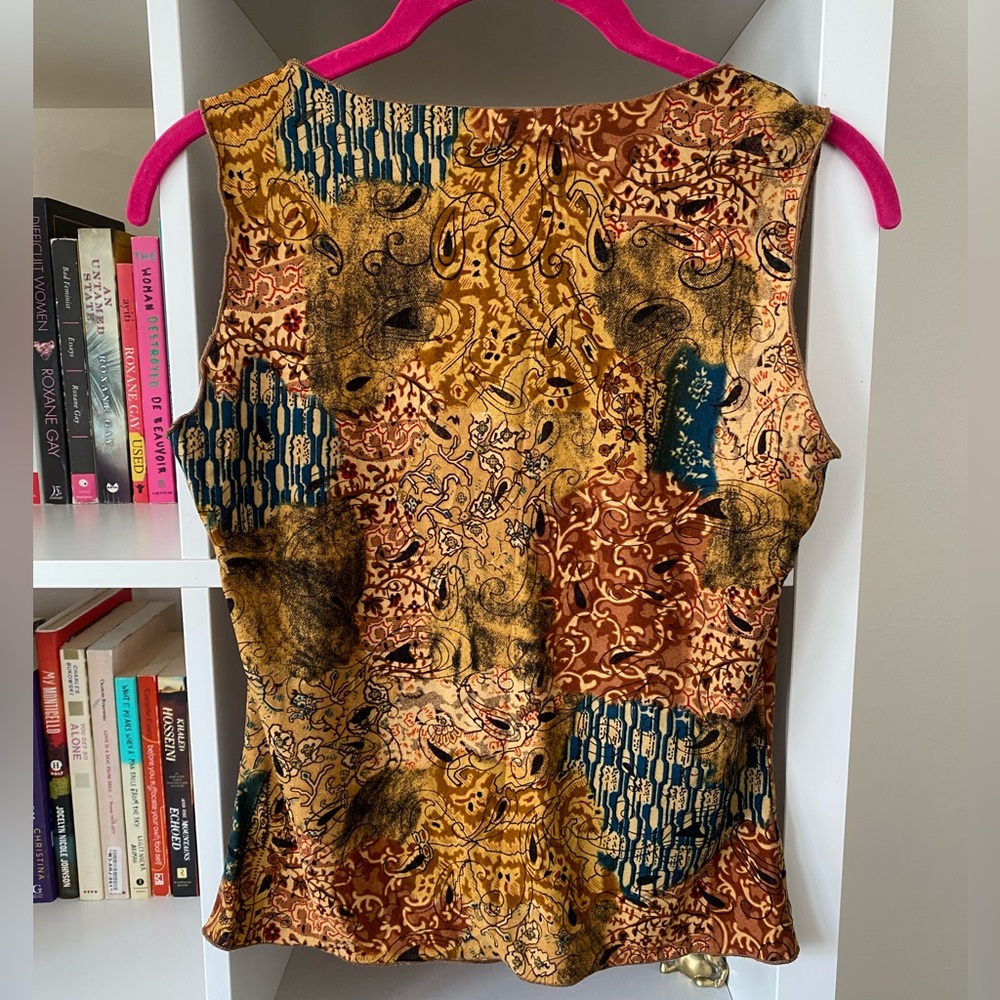 Y2K Rave Paisley Print Tank - Picture 3 of 4